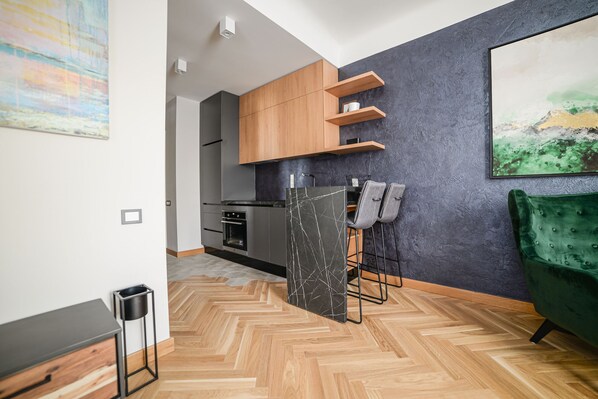 Private kitchen - Cozy Delux apartment near parks and river (Riga)
