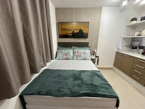 1 soverom, strykejern/-brett, wi-fi og sengetøy