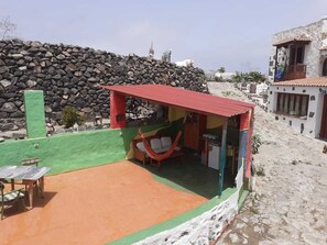 屋外ダイニングエリア