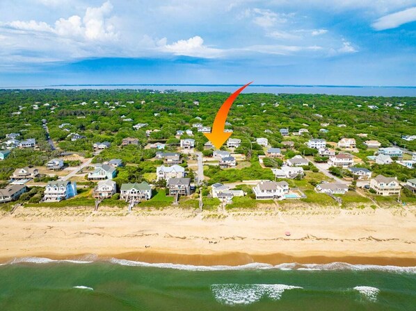 Beach nearby - Ocean Views, Pool, Spa, Volleyball and Game Room! (Southern Shores)