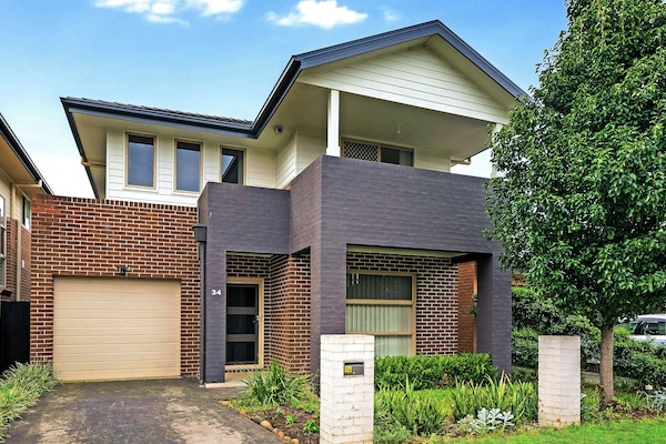 The double-storey free-standing house is opposite Hudson St Park.