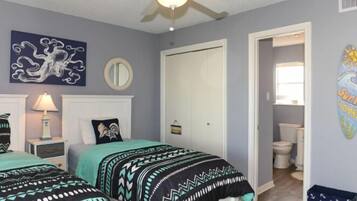 2 bedrooms, iron/ironing board, travel crib, WiFi