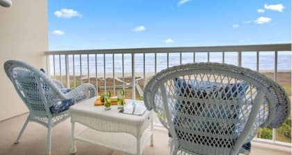 New Listing! Beachfront 7th floor condo with marvelous, shared resort amenities!