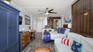 1 bedroom, iron/ironing board, travel crib, WiFi