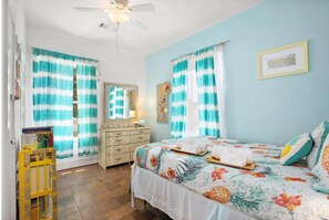 4 bedrooms, iron/ironing board, travel crib, WiFi
