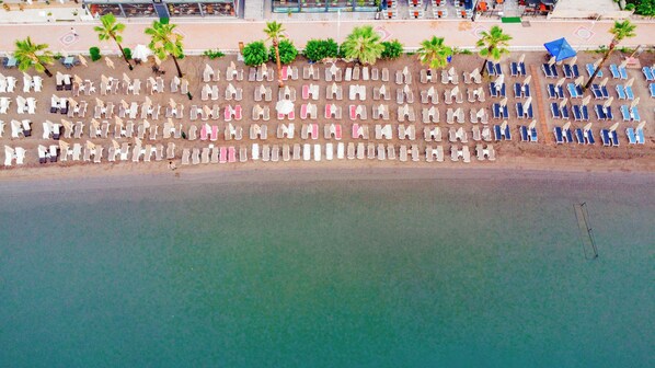 Playa privada y bar en la playa 