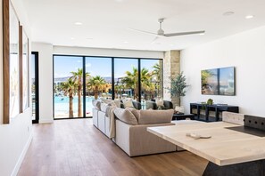 House, Multiple Bedrooms | Living area | Smart TV - Lagoon Life Beach House 7 Bedroom Home (St. George)