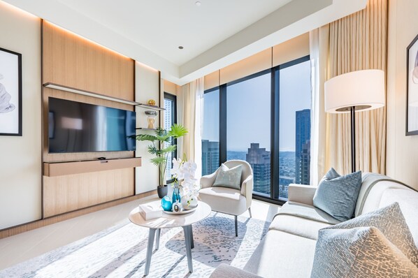 TV - Luxurious 2BR at The Address Residences Dubai Opera Tower 1, Downtown Dubai by Deluxe Holiday Homes (Dubai)