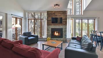 TV connectée, cheminée