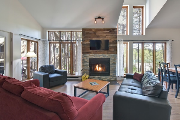 Smart-tv en een open haard