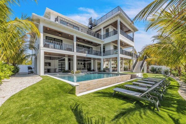 Exterior - Brand New Luxury Home! Canal Front with Pool, Spa, and Rooftop Deck with Stunnin (Anna Maria)