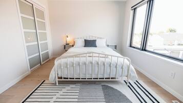 2 bedrooms, iron/ironing board, travel crib, WiFi