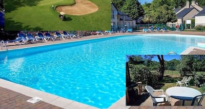 Cottage, Piscine, Golfe du Morbihan, à 5km des Plages, Carnac, Quiberon