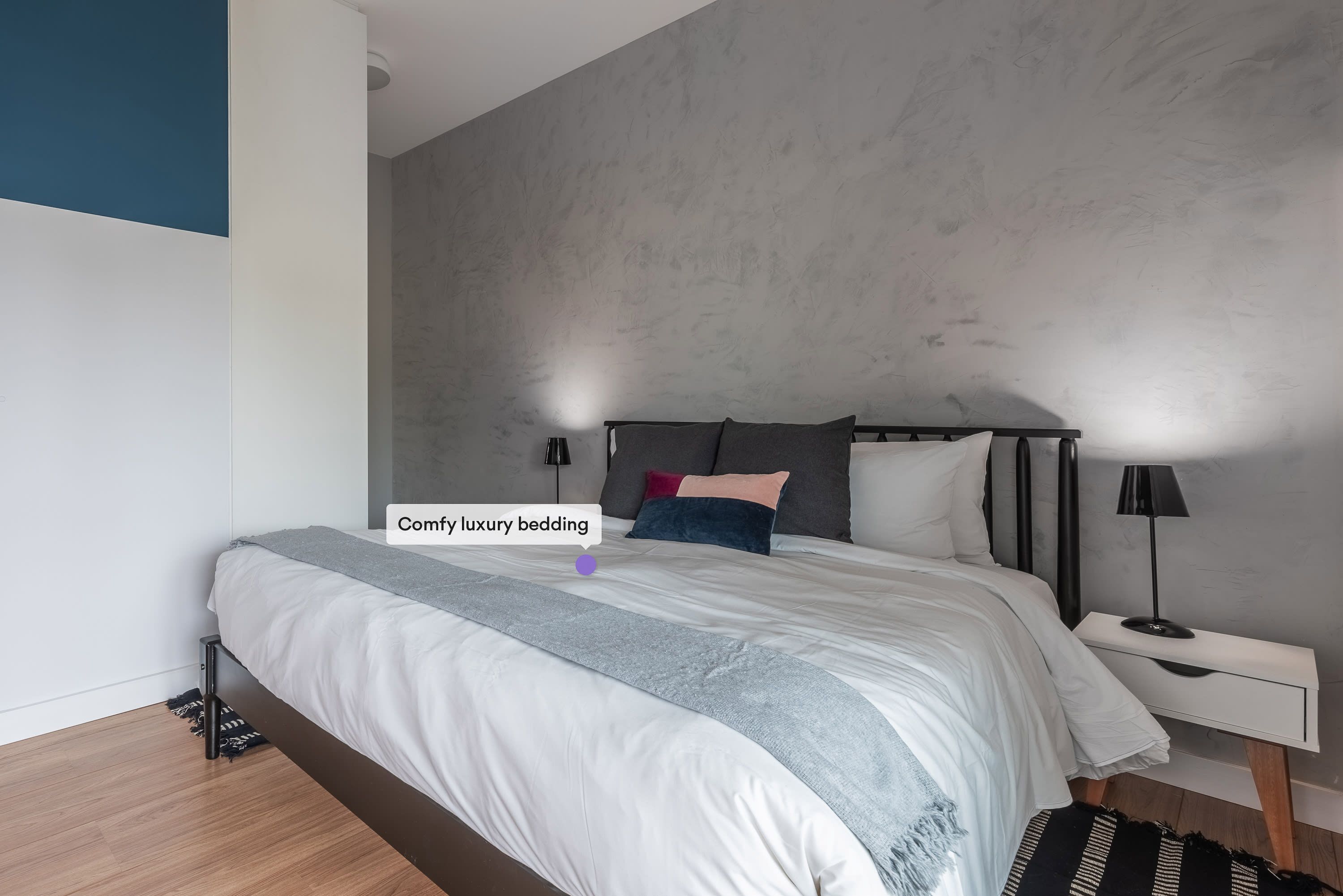 1 soverom, skrivebord, strykejern/-brett og wi-fi (inkludert)