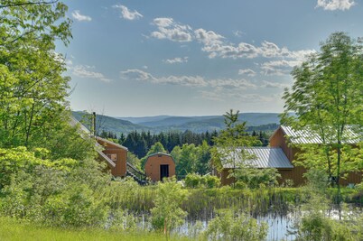 舒适的Catskills开间出租，可欣赏山景！