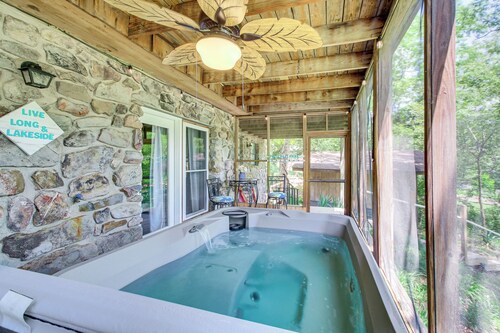 Hot Springs Retreat w/ Private Dock + Hot Tub!