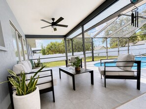 Terrace/patio - House w/ Pool, Hot Tub & Backyard (Cape Coral)