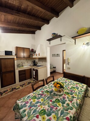 Fridge, microwave, stovetop, electric kettle - The sweet little house (Palermo)