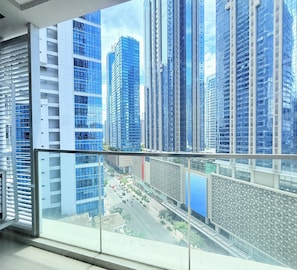 Vue depuis lâhĂ©bergement