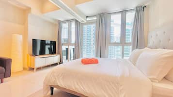 1 bedroom, hypo-allergenic bedding, individually decorated