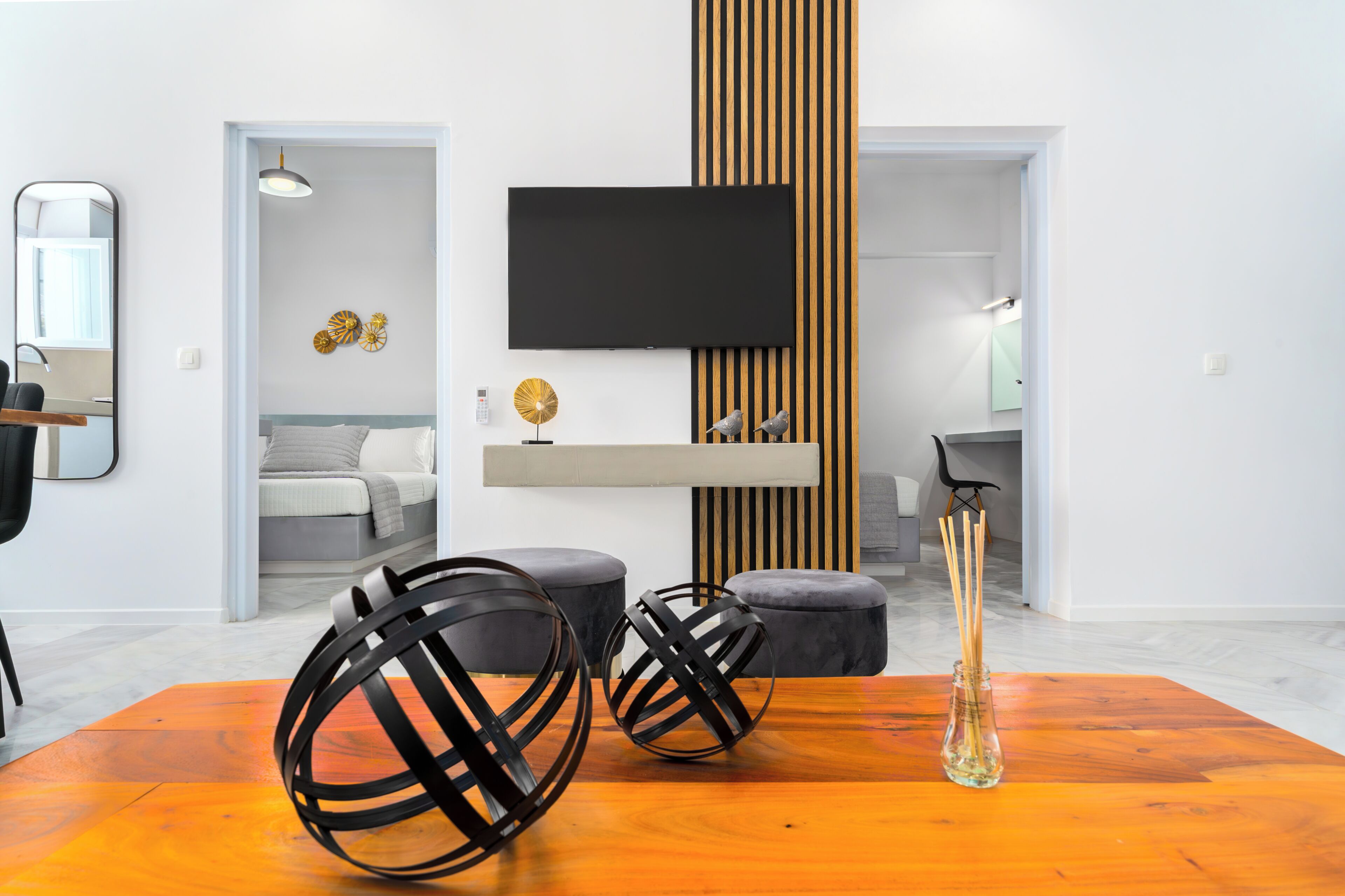 Apartamento luxo, sacada, vista para a montanha | Parte interna