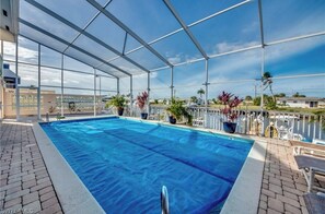 A heated pool