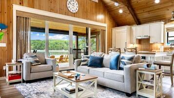 TV connectée, cheminée, jeux vidéo, espaces bureaux