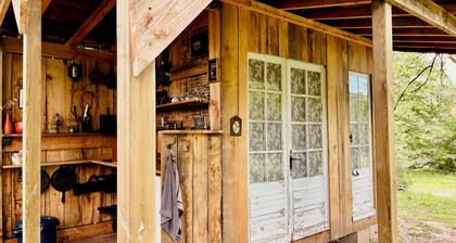 Roulotte Confortable Avec Vue Imprenable, Hamac et Sanitaires Séparés