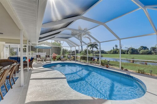 Beautiful home with great water and golf views!