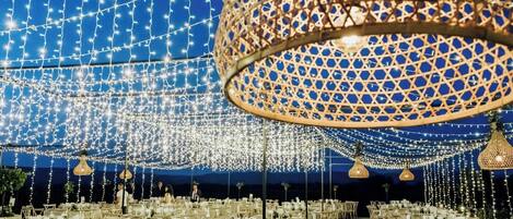 Área externa para banquete