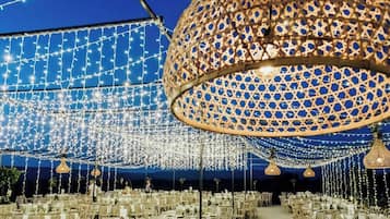 Außenbereich für Bankette