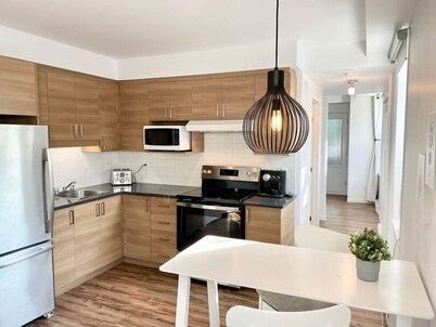 Bright apartment in Old Limoilou.