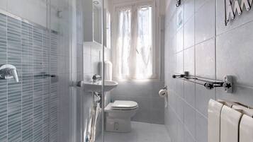 Ducha, secador de pelo, toallas