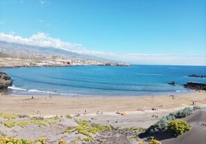 Sur la plage, serviettes de plage