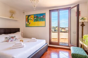 1 bedroom, iron/ironing board, WiFi, bed sheets - iFlat | Campo de' Fiori Panoramic Penthouse (Roma)