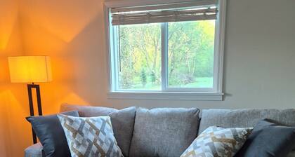 Peaceful Vacation Home Near Wisconsin Delles with the pond on 80 Wooded Acres.