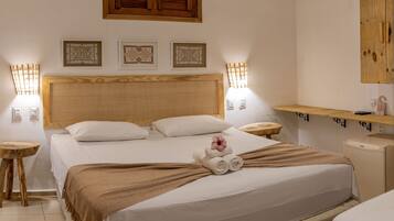 Quarto triplo | Cofres nos quartos, ferros/tábuas de passar roupa, Wi-Fi de cortesia