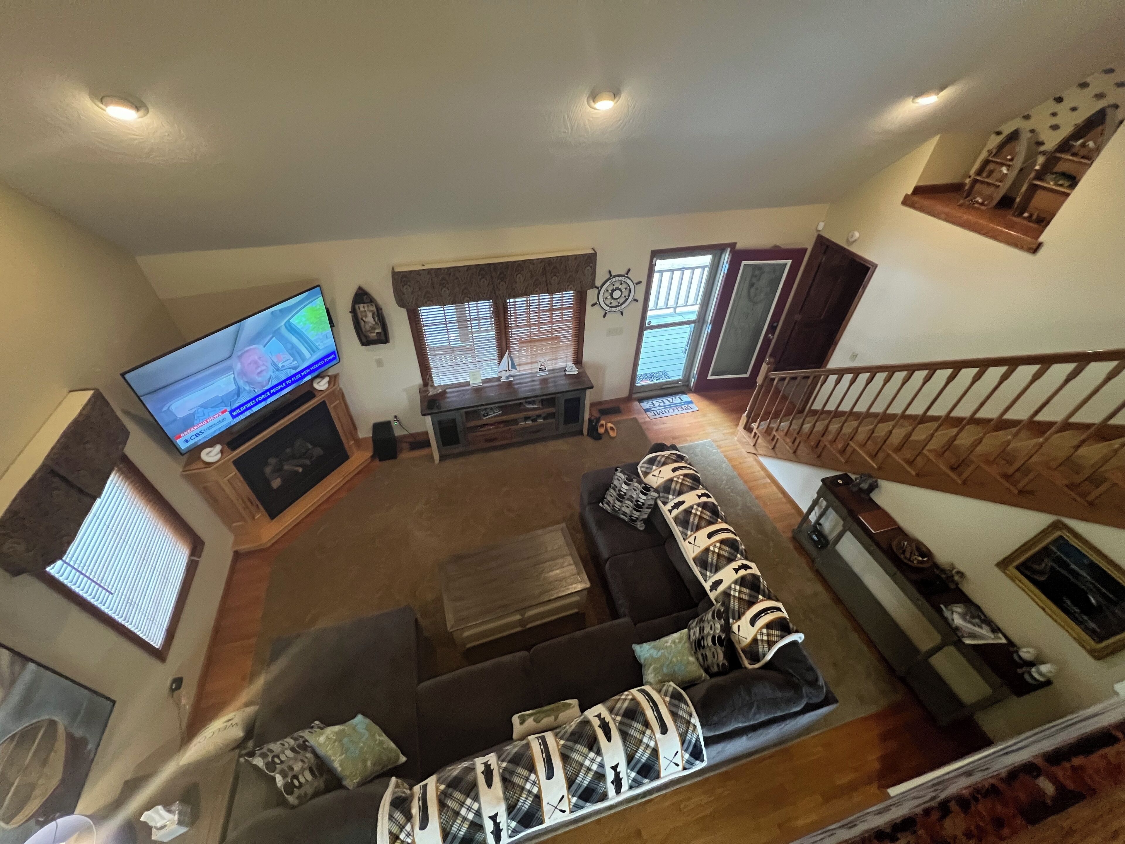 تلفزيون، مدفأة