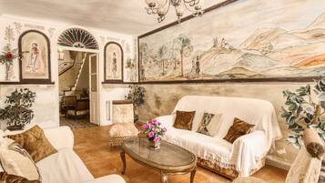 TV, fireplace, table tennis