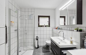 Shower, hair dryer