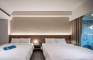 Family Quadruple Room | Premium bedding, down comforters, free minibar, in-room safe - Crownshine Resort (Jiaoxi)
