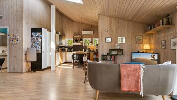 Televisión, chimenea