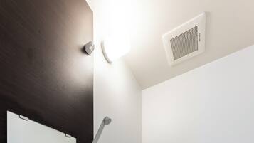 Basic Apartment | Bathroom | Free toiletries, hair dryer, slippers, toilet paper