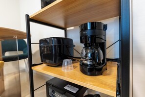 基本公寓 | 私人廚房 | 大型雪櫃/冰箱、微波爐、爐具、電熱水壺