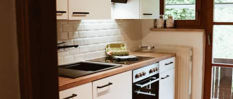 Fridge, oven, stovetop, dishwasher