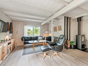 Tv, eldstad och dvd-spelare