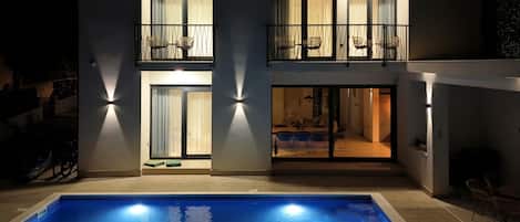 A heated pool