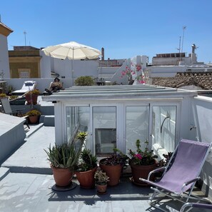 Terrace/patio - Estudio Renovado muy Confortable en una Casa Antigua del Centro de Tarifa (Tarifa)
