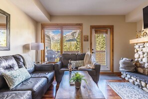 TV, fireplace, offices