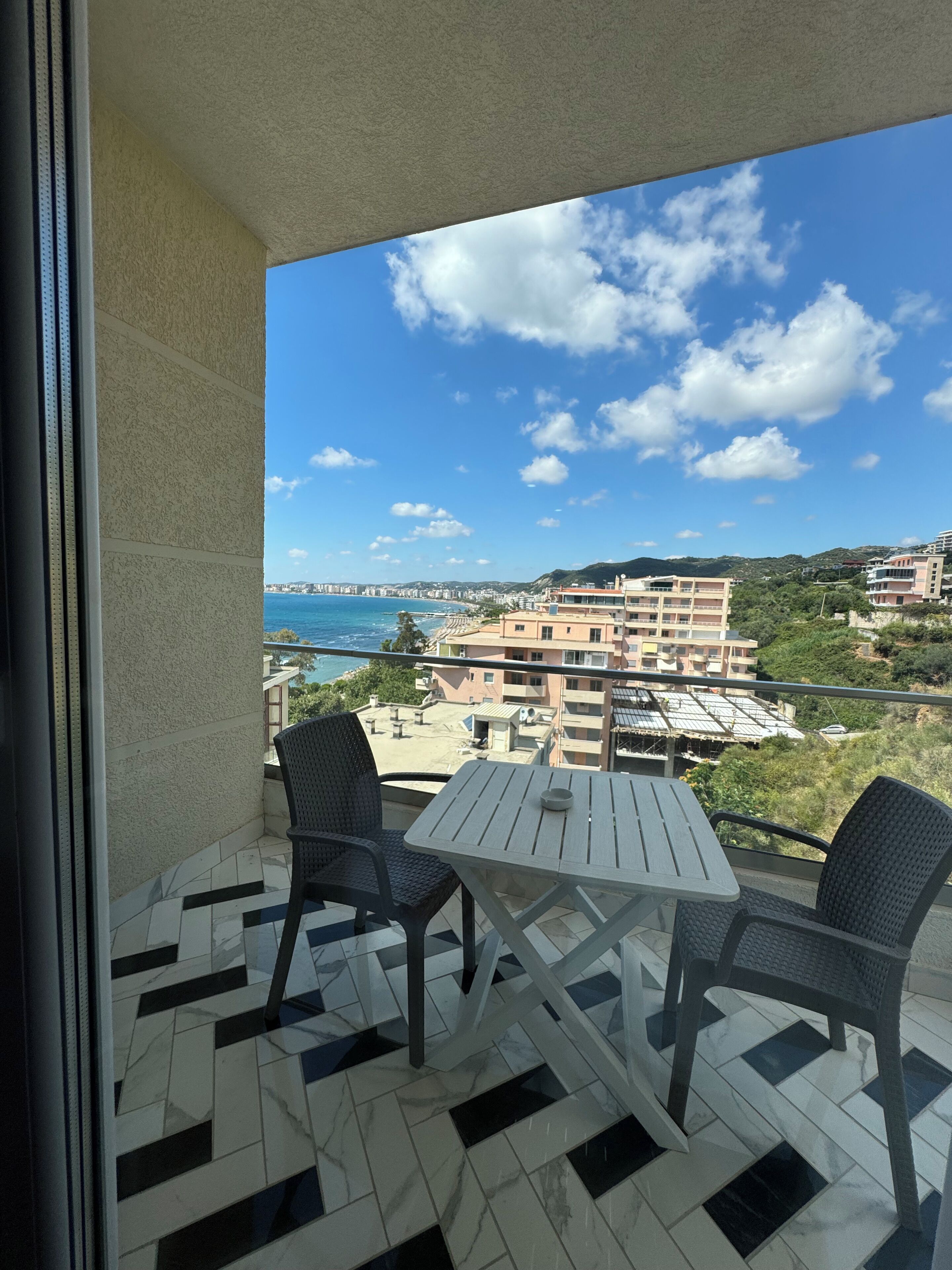 Standard Double Room, Balcony, Partial Sea View | Balcony view